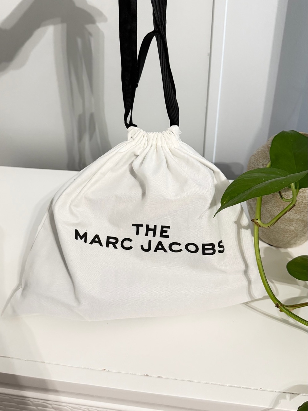 Marc Jacobs French Grey Multi Dust Bag with Black Logo